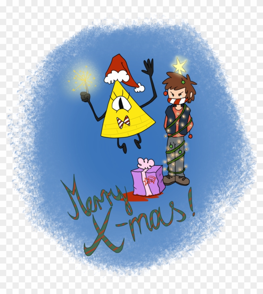 Merry X-mas From Bill Cipher By Kicuka - Cartoon #1000913