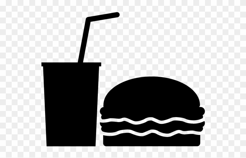 Hamburger Shop / Fast Food Store - ハンバーガー イラスト フリー 素材 #1001127