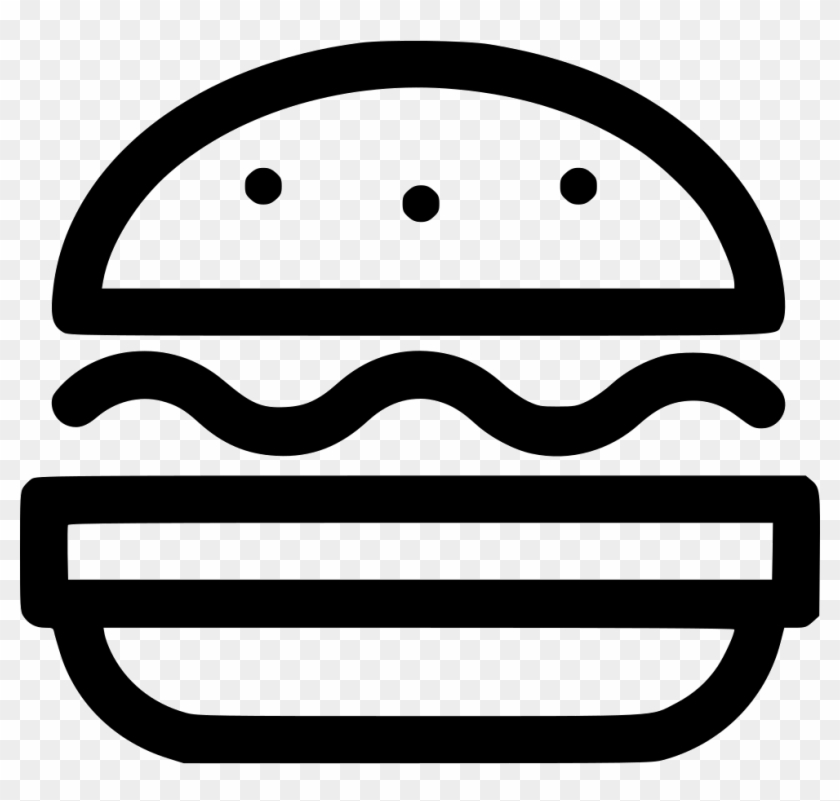 Hamburger Computer Icons Clip Art - Burger Icon Png #1001138
