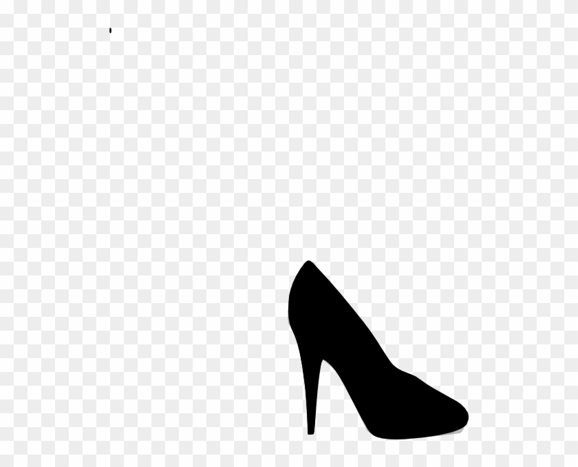 Heel Clip Art At Clker - Black High Heel Clipart #1001444