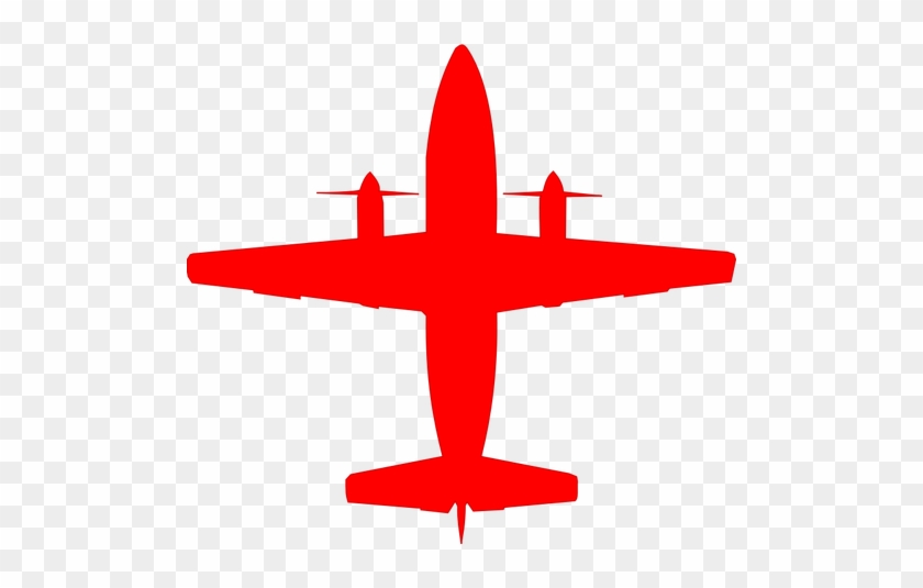 Bae Jetstream 31 Red Silhouette Vector Image - Jet Stream Clipart #1001528