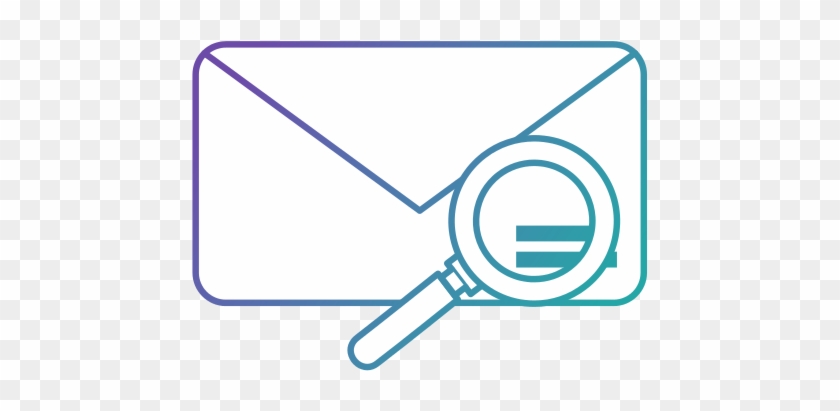 Envelope Mail With Magnifying Glass - Sign #1001820