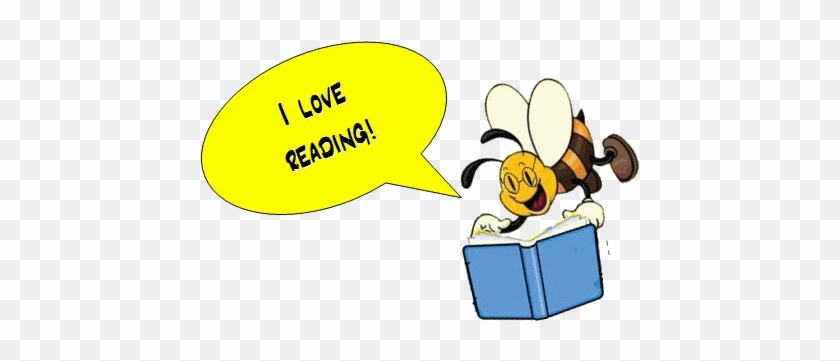 Bank Building Clip Art Download - Bee Reading Book Clipart #1002312