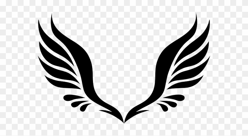 Simple Tribal Angel Wings - Transparent Background Wings Clipart #1002768