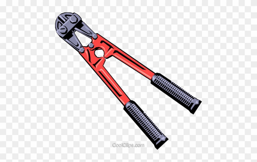 Bolt Cutters Royalty Free Vector Clip Art Illustration - Bolt Cutter #1002804