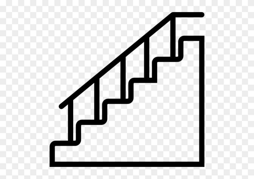 Bright And Modern Stairs Clipart Arrow Png Clip Art - Stairs Icon #1003255