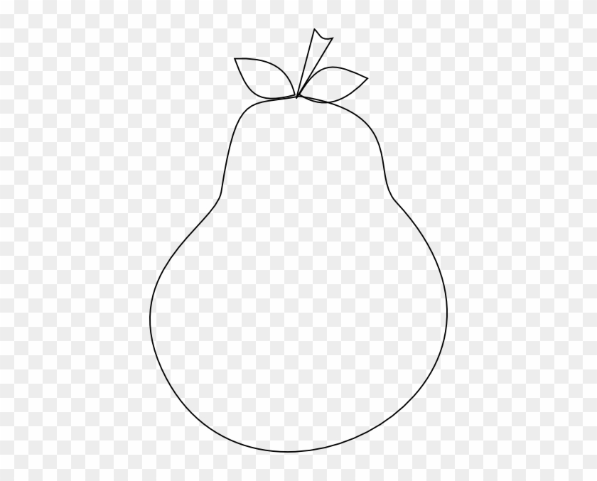 Pear Outline Clip Art - Pear Outline Clip Art #1003387