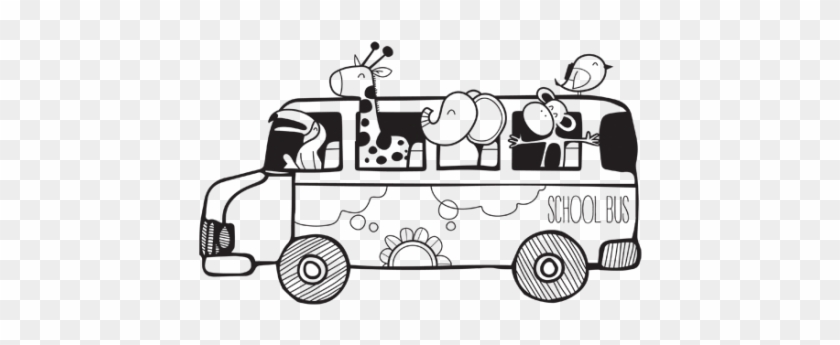 Vinilo Decorativo - School Bus - Cartoon #1003431