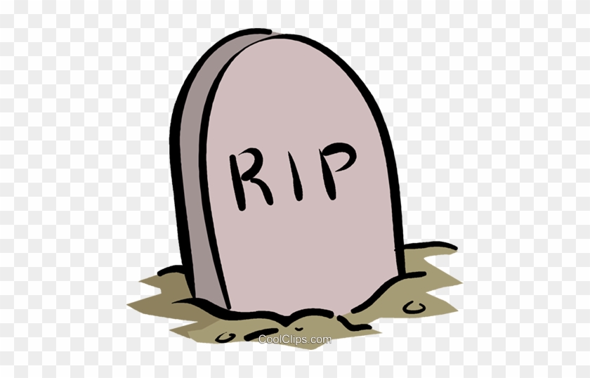 Tombstone Royalty Free Vector Clip Art Illustration - Tombstone Clip Art #1003434