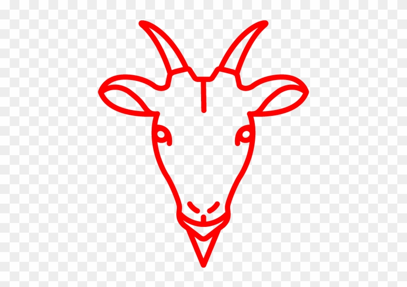 Free Red Goat Icon - Disegno Capra Da Stampare #1003485