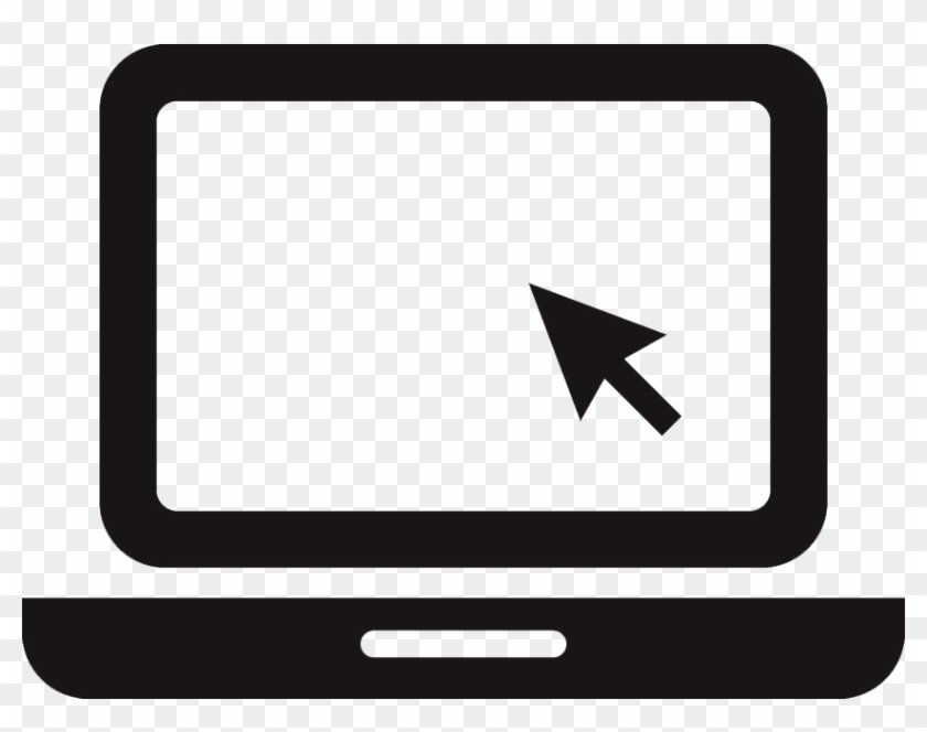 Black And White Laptop Icon Image - Laptop Icon Jpg #1004029