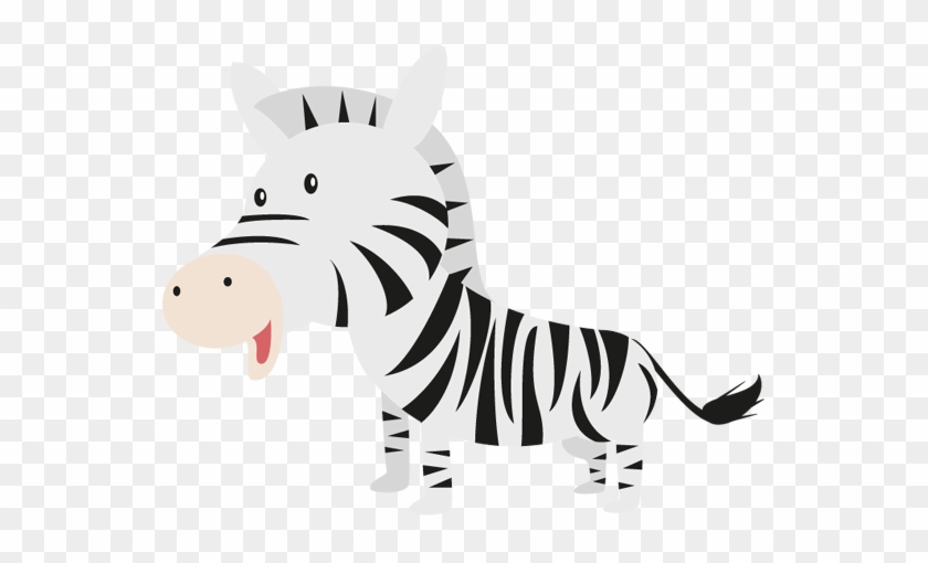 Zebra Clipart Happy - Cartoon Zebra Transparent Background #1004063