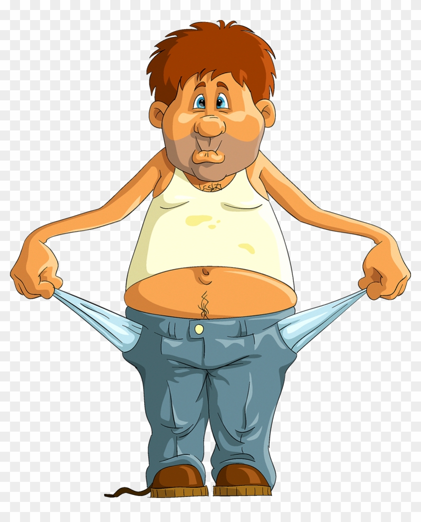 Cartoon Royalty-free Clip Art - Man With Empty Pockets #1004160