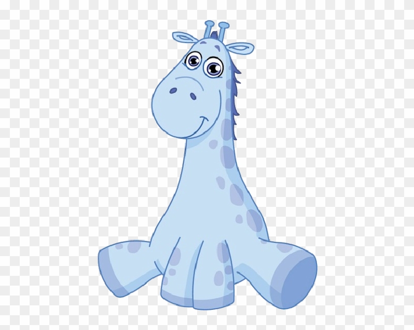 Blue Baby Giraffe Clip Art - Baby Giraffes Workbook Of Affirmations Baby Giraffes #1004227