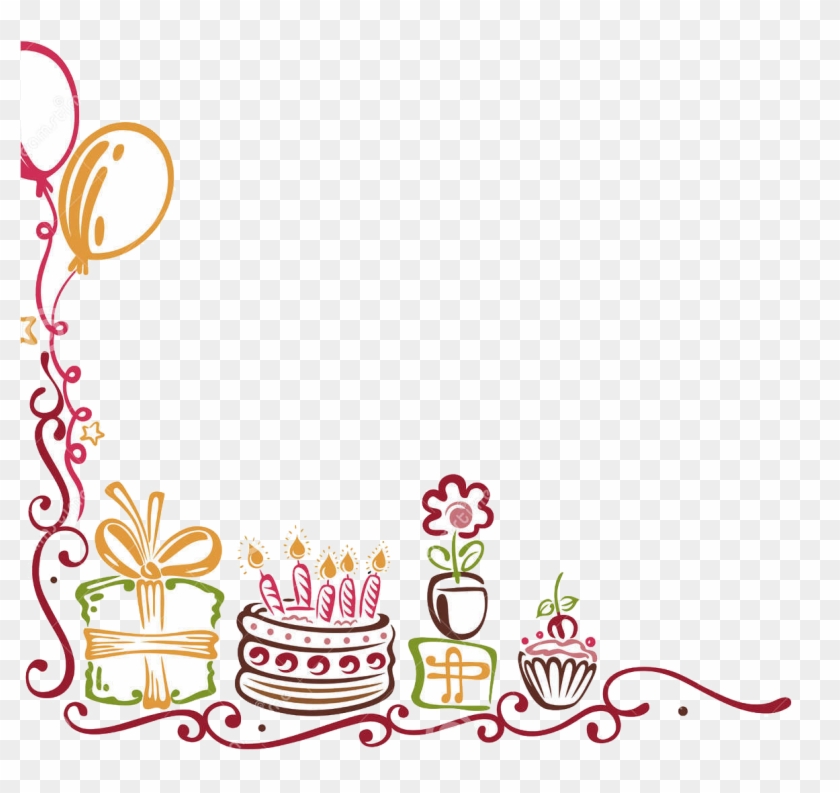 Birthday Border The World 3 Gclipart - Happy Birthday Border Png #1004713