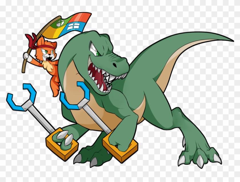 Ninjacat T-rex By Silvishinystar - Ninja Cat T Rex #1004822