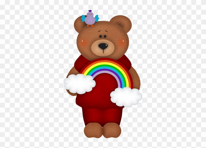 Bears And Rainbows - Clip Art #1004895