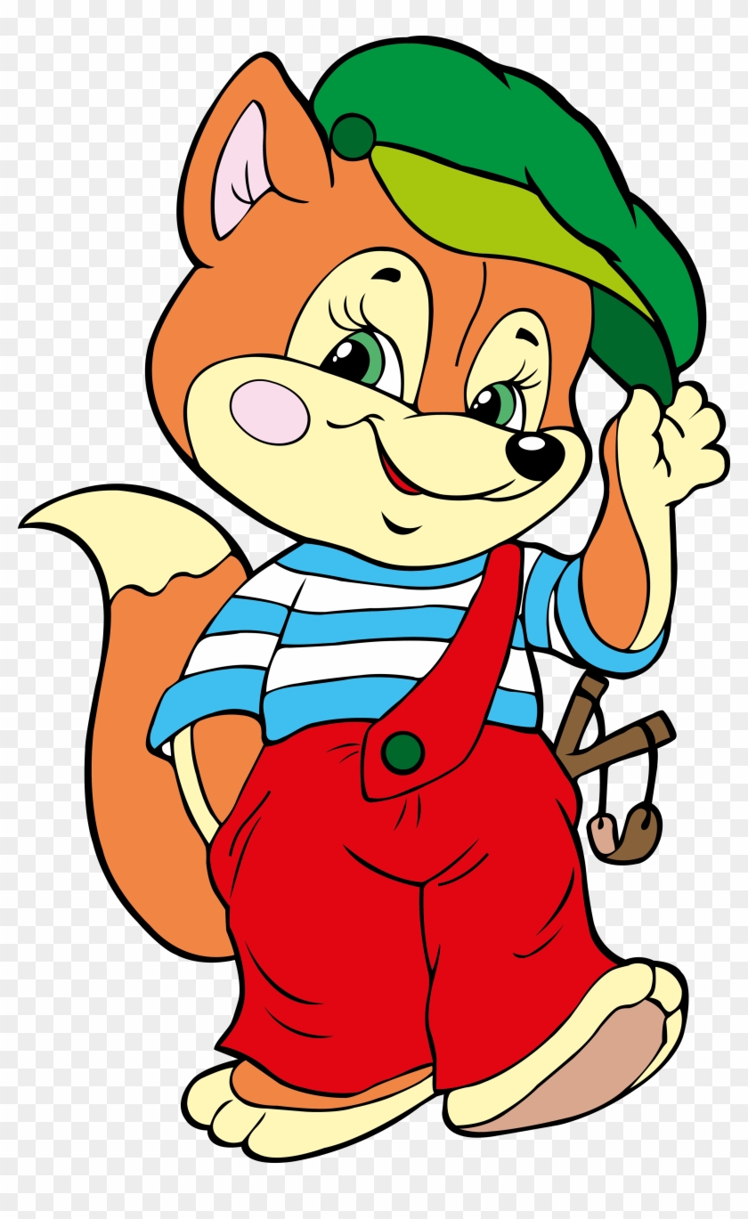 Fox Cartoon Clip Art - تصویر روباه کارتونی #1005189