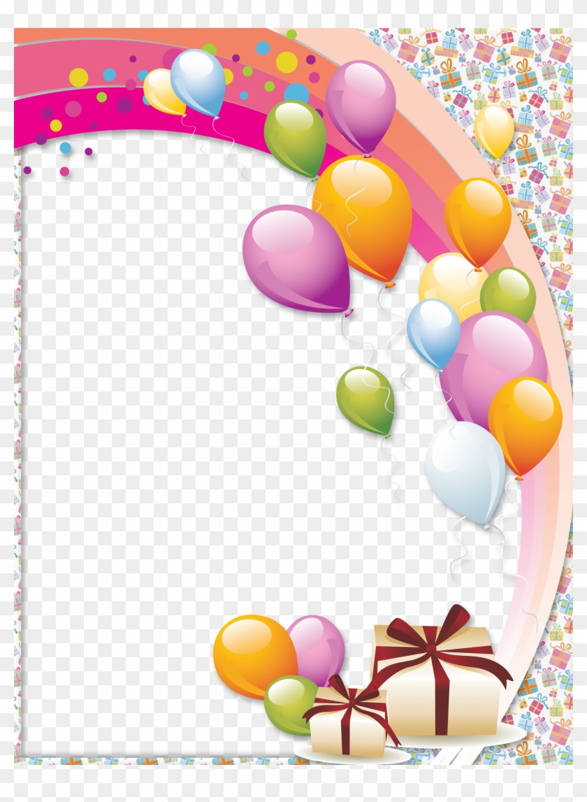Birthday Transparent Png Photo Frame - Happy Birthday Frame Hd #1005307