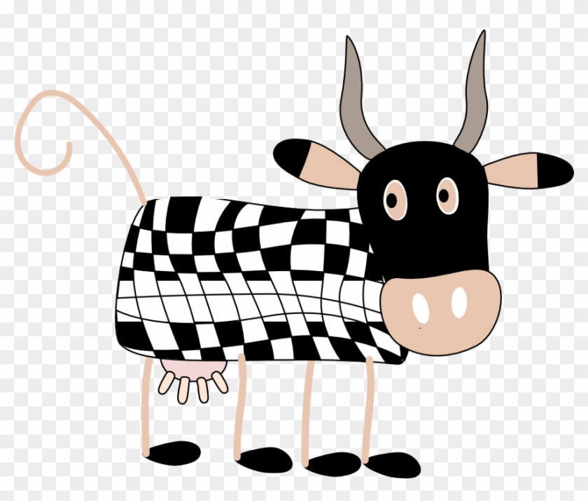 Cows Visual Effects Insert Tiger Geometry Scalable - Custom Cartoon Cow Shower Curtain #1005345