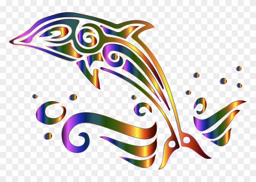 Questions Clipart Download - Tribal Dolphin Clip Art #1005692