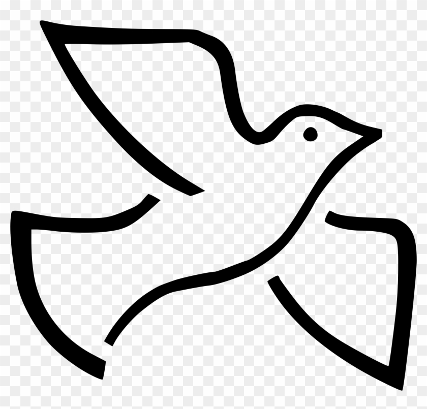 Dove By @serioustux, Dove In Flight - Dove With Olive Branch Clip Art #1005755