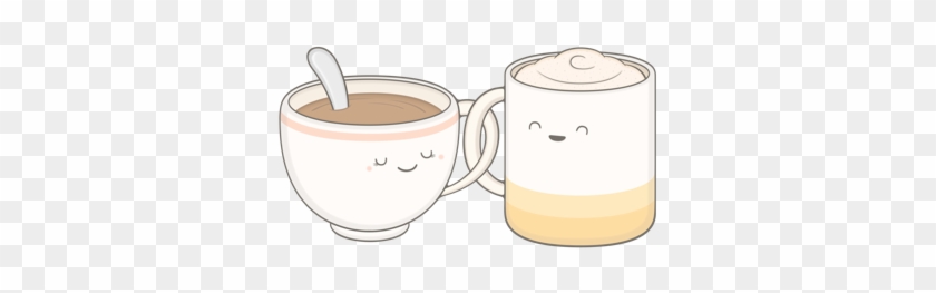 Cute Living Messages Sticker-2 - Coffee - Coffee Tea Everything Is Fine By Me T Shirt #1005805