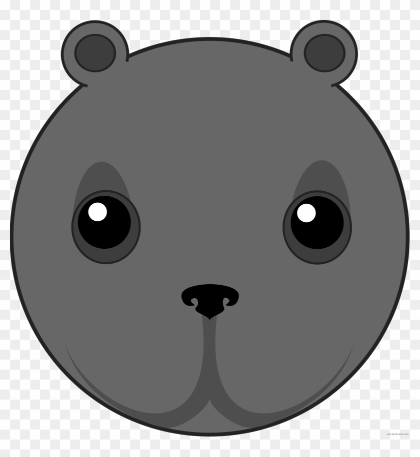 Cute Bear Animal Free Black White Clipart Images Clipartblack - Cute Kawaii Notebook: Brown Bear,100 Lined Pages For #1005971