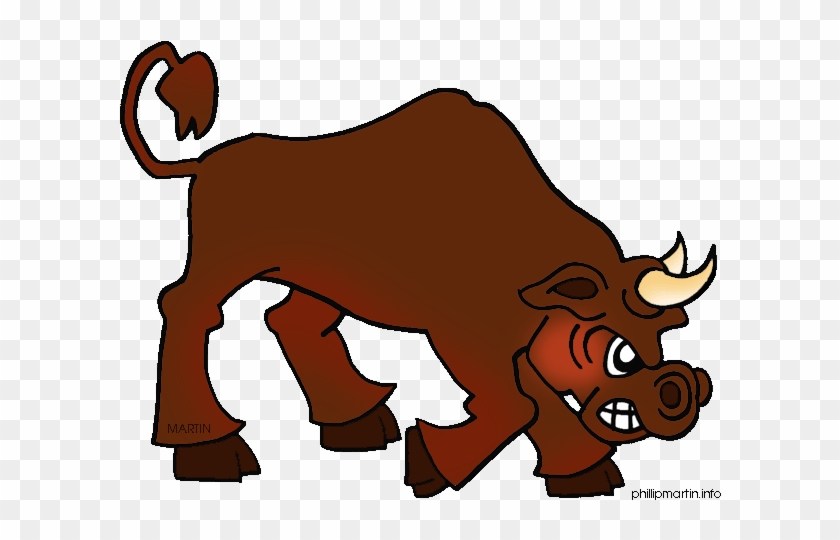 Animals Clip Art By Phillip Martin, Bull - Animals Clip Art By Phillip Martin, Bull #1006480
