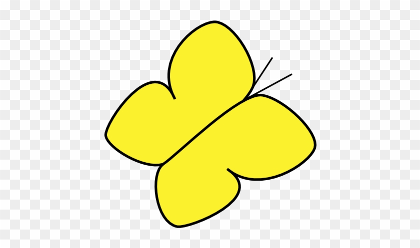 Yellow Butterfly Clipart - Clip Art #1006676