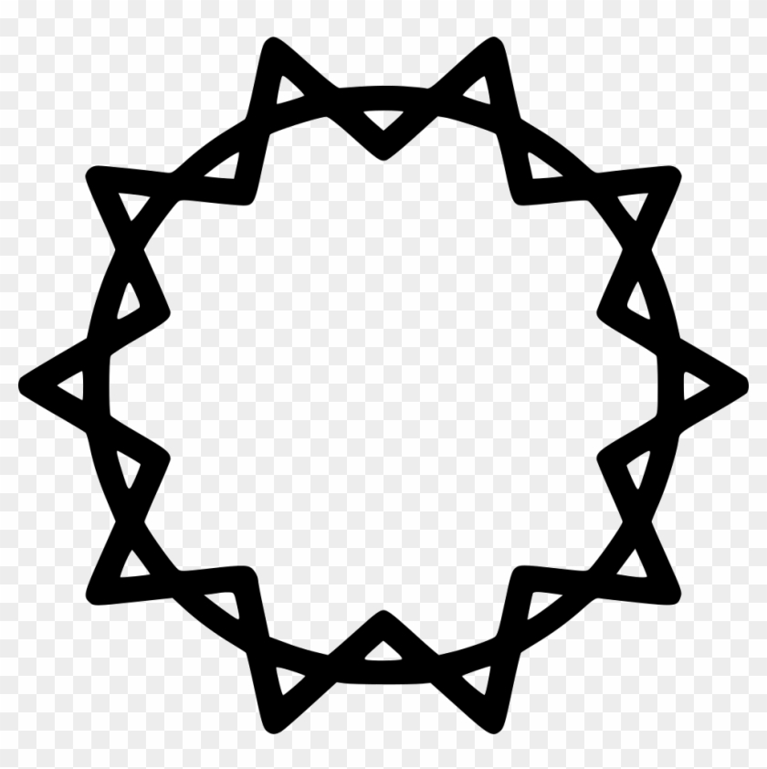 Christian Circle Crown Jesus Shape Thorn Comments - Playful Icons #1006681