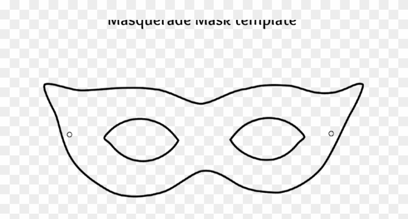 Mask Template Mask Template Mardi Gras - Mask Cut Out Template #1006885