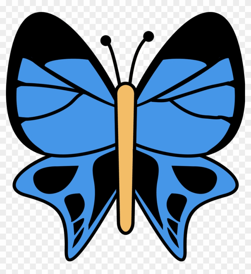 Blue Butterfly Clipart - Pink Butterfly Budget Tote Bag, Adult Unisex, Natural #1007317