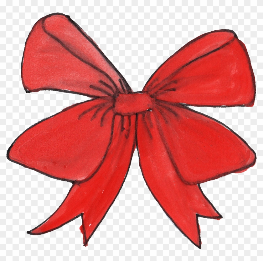 Free Download - Red Ribbon Drawing #1007529