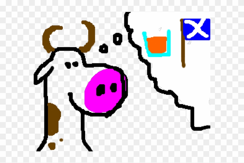 Drawn Cow Crudely - Clip Art #1007859