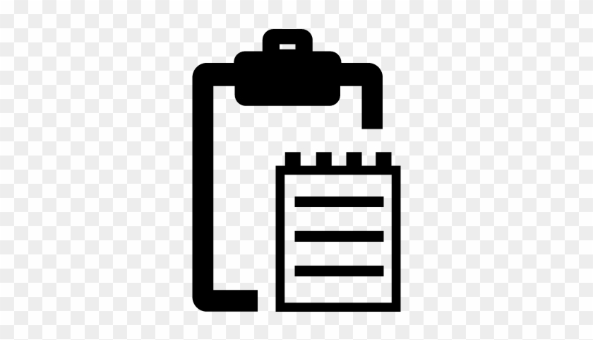 Notes Tools Symbol Of A Clipboard And Notebook Vector - Note Book Logo Png #1007993