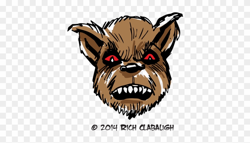 1011 Werewollf1 Monster Face - Cartoon #1008183