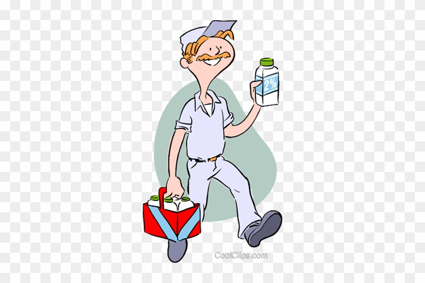 Milkman Royalty Free Vector Clip Art Illustration - Milkman Royalty Free Vector Clip Art Illustration #1008406