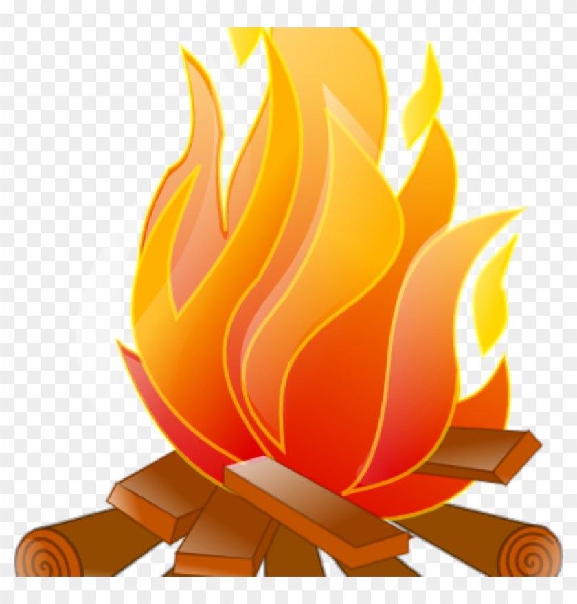 Camp Fire Clip Art Campfire Clip Art Campfire No Shadow - Campfire Clipart #1008669
