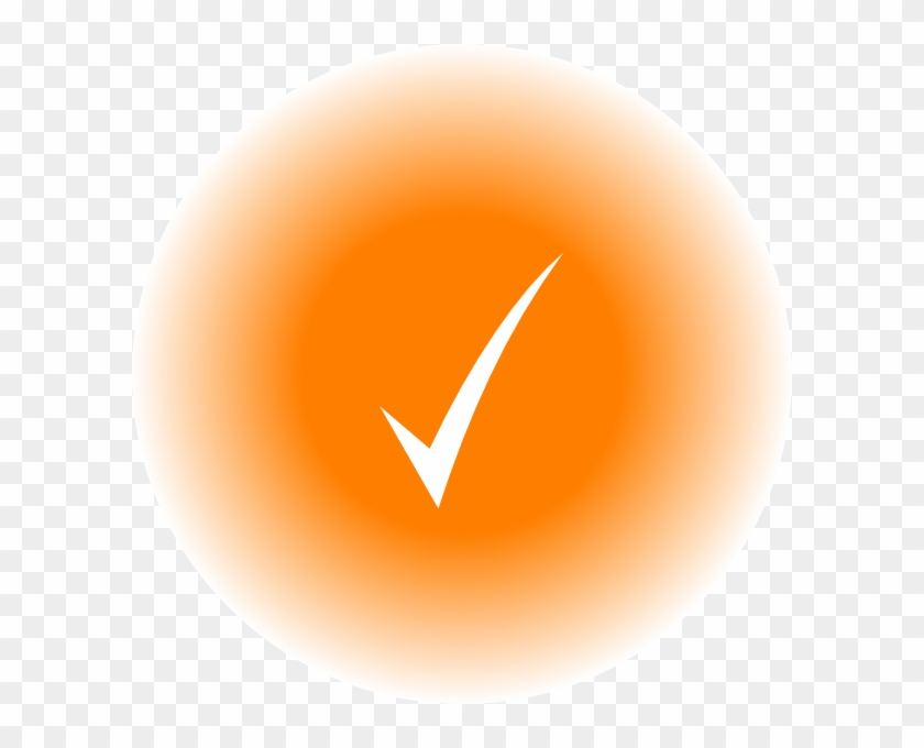 Check Mark Orange Background #1009005