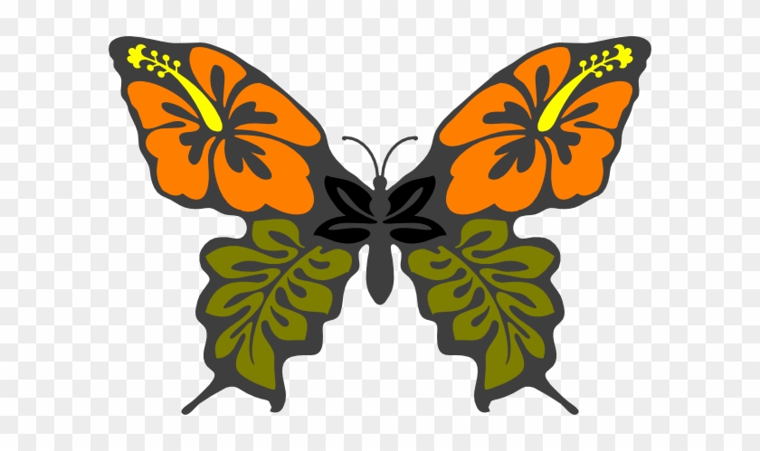 Butterfly Flower Clip Art - Nutcase Street Cycling / Skate Helmet #1009119
