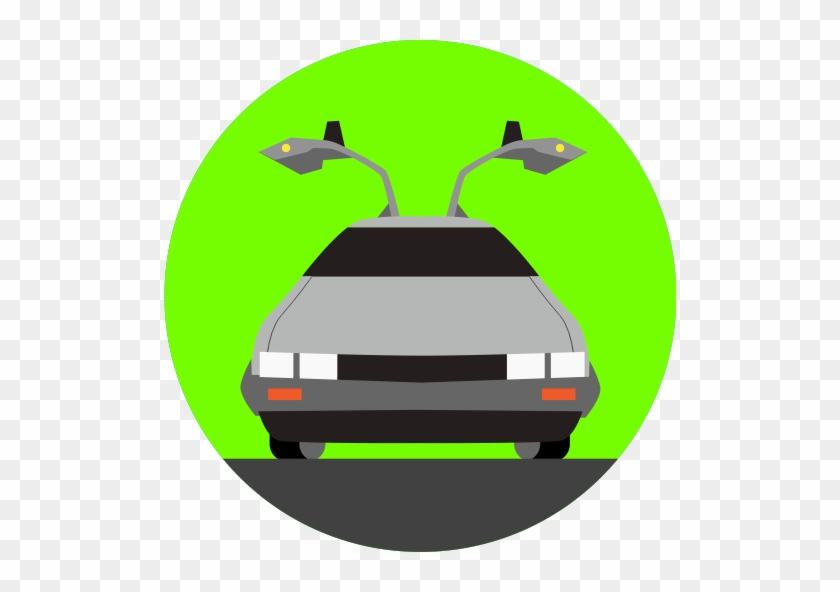 Delorean Clipart Svg - Back To The Future Icon #1009166