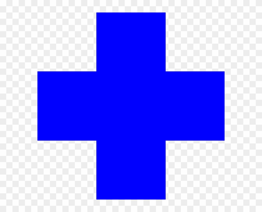 Dark Clipart Blue Cross - Clip Art #1009207