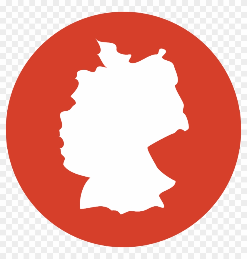 Contact Information For Germany - White X Red Background #1009404