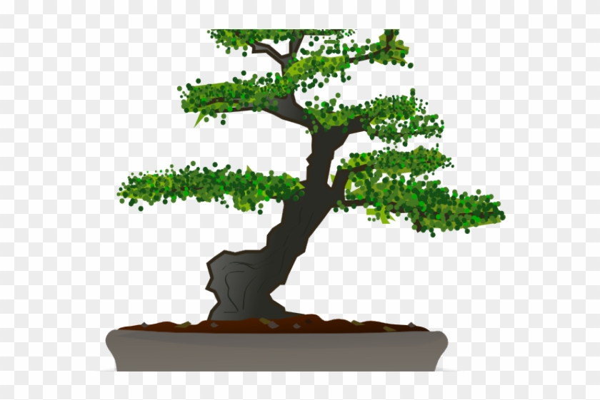 Bonsai Clipart Japanese Art - Bonsai Tree Round Ornament #1009932