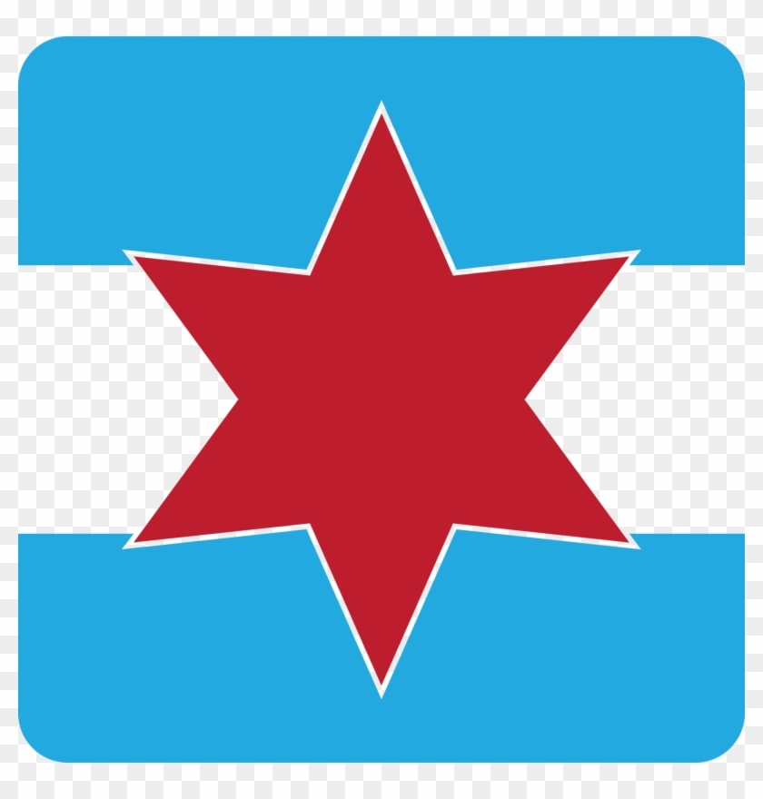 Chicago Star Ringer Tee - Chicago Star Png #1010182