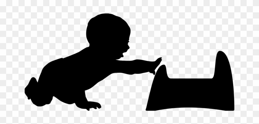 Potty Training Potty Baby Crawling Infant - Baby Silhouette Clip Art #1010209