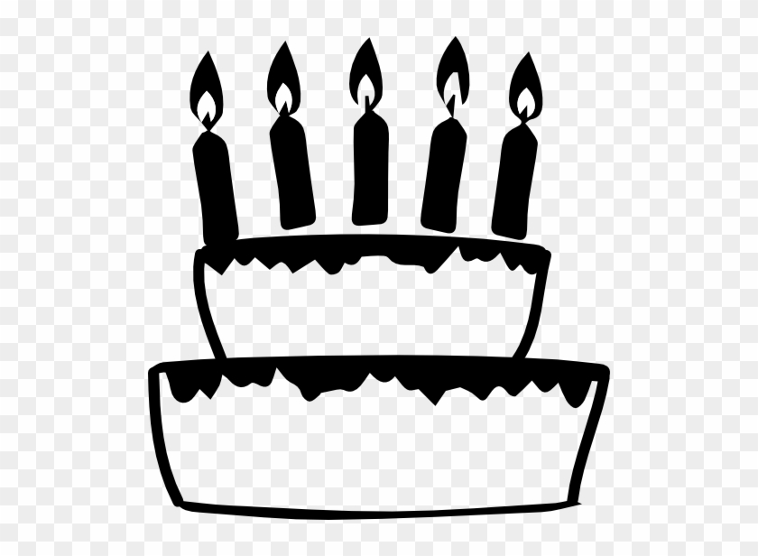 Cake Icon - عيد ميلاد ابيض واسود #1010288