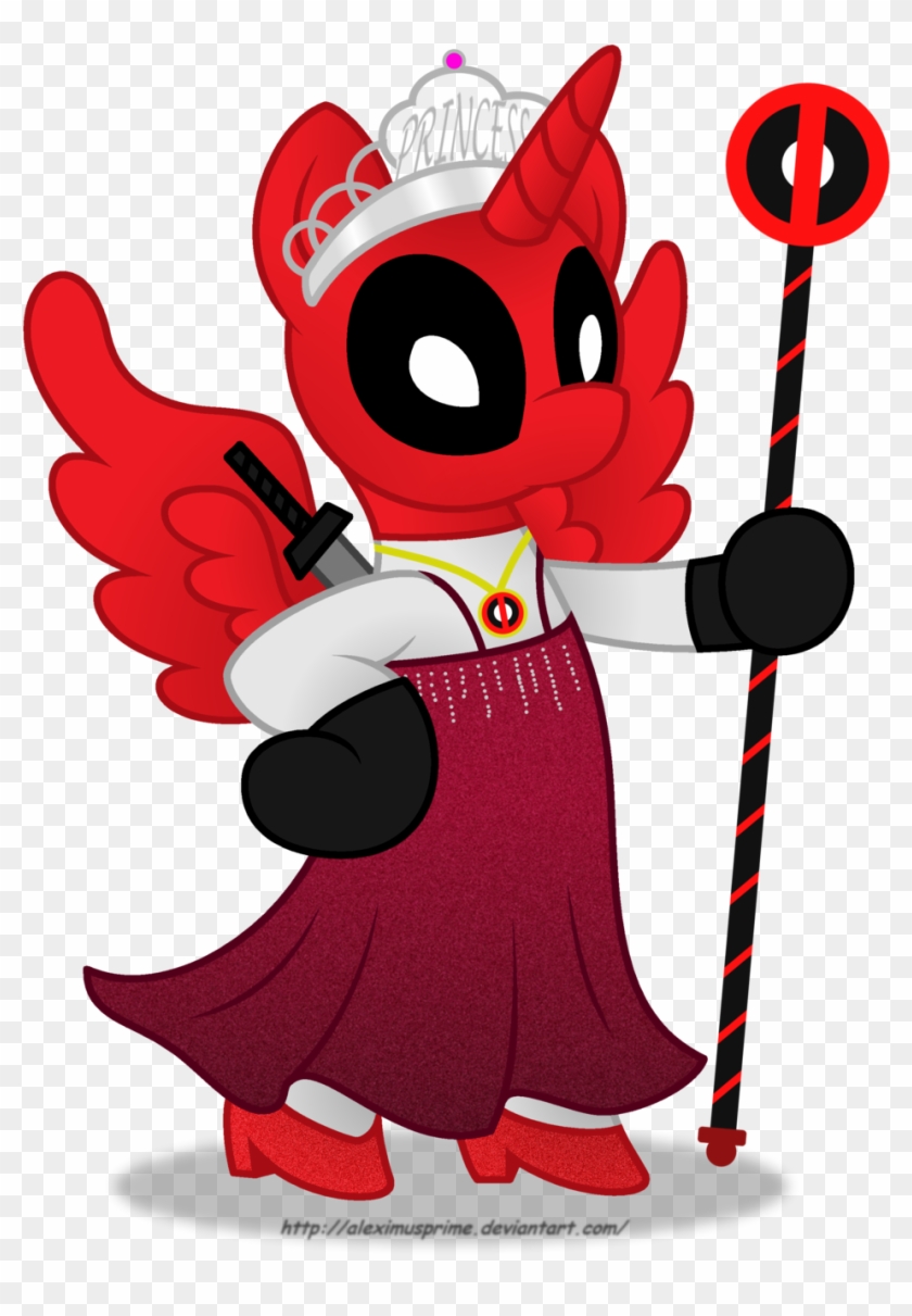 Princess Deadpool By Aleximusprime Commission - Cartoon #1010316