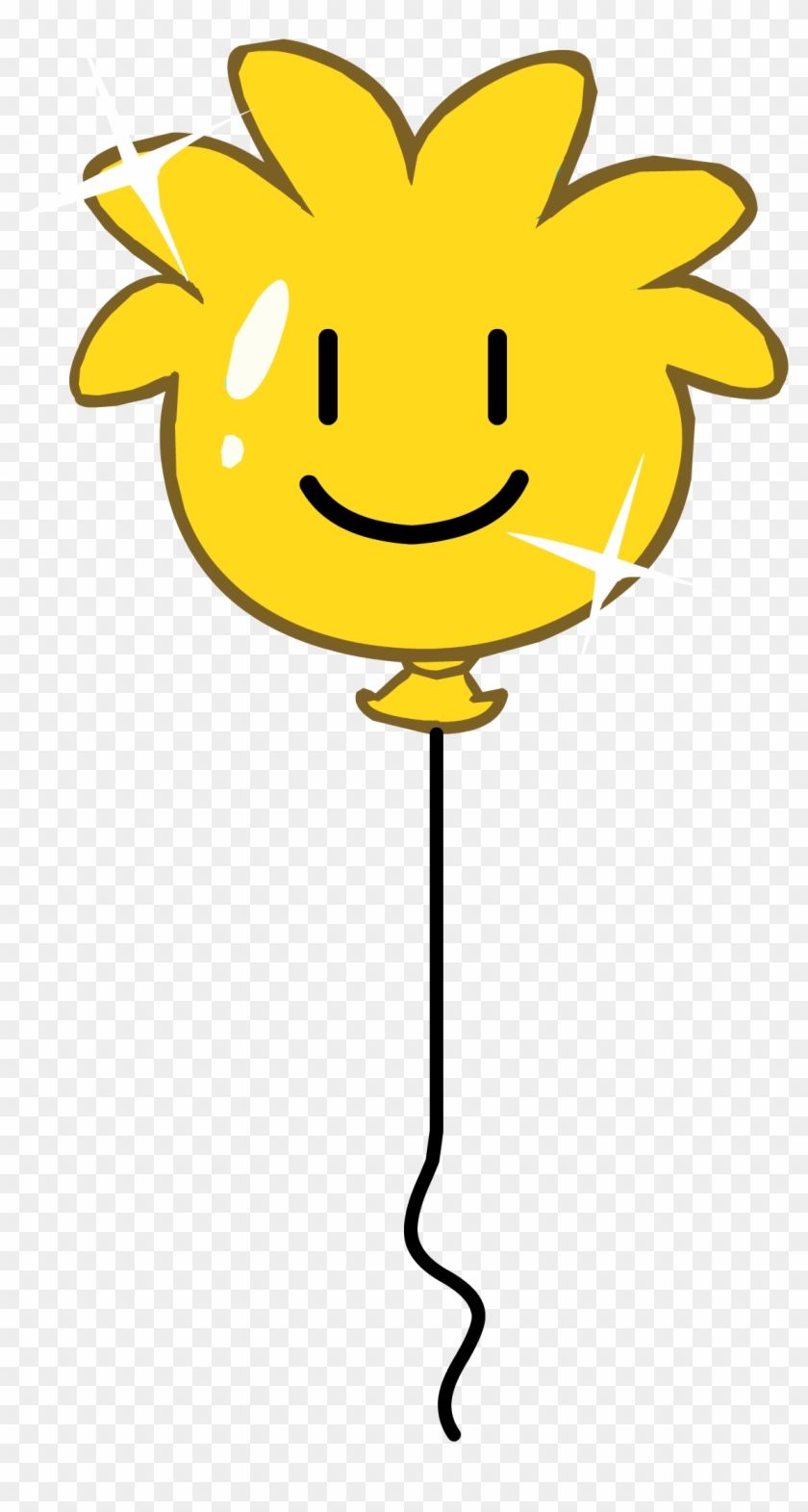 Gold Puffle Balloon - Smiley #1010807